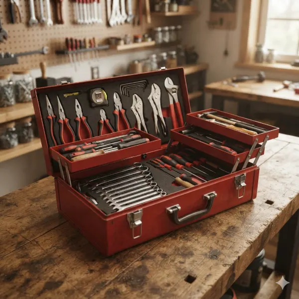 Services Caja de herramientas para reparaciones y mantenimiento del hogar