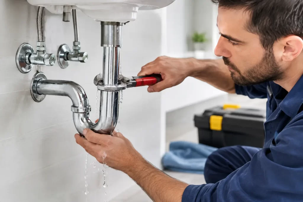 Reparación de fuga de agua sin perder tiempo